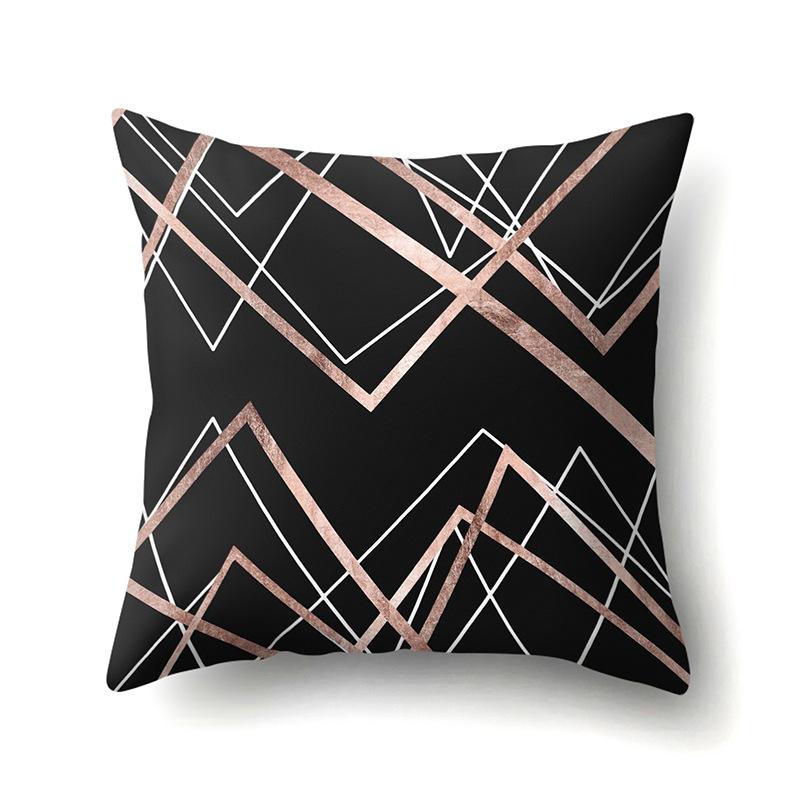 Polyester Pillow Case Automobile Decoration Home Printed Pillow Case Waist Cushion Cover Car Cushion Head Cushion Cover