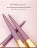 Purple Sweet Potato 9-Piece Makeup Brush Set - Synthetic Fibers for Eyeshadow, Foundation & Powder