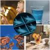 Shark Silicone Ice Cube Tray - Quick Release, Food Grade, Easy Freeze Mold for Kitchen.