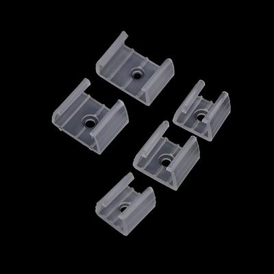 20 piezas de clips de fijación para tiras de LED de 10/12/14/17/20 mm, conector para fijar luces de neón 2835, hebilla de plástico COB de 220 V, accesorios flexibles