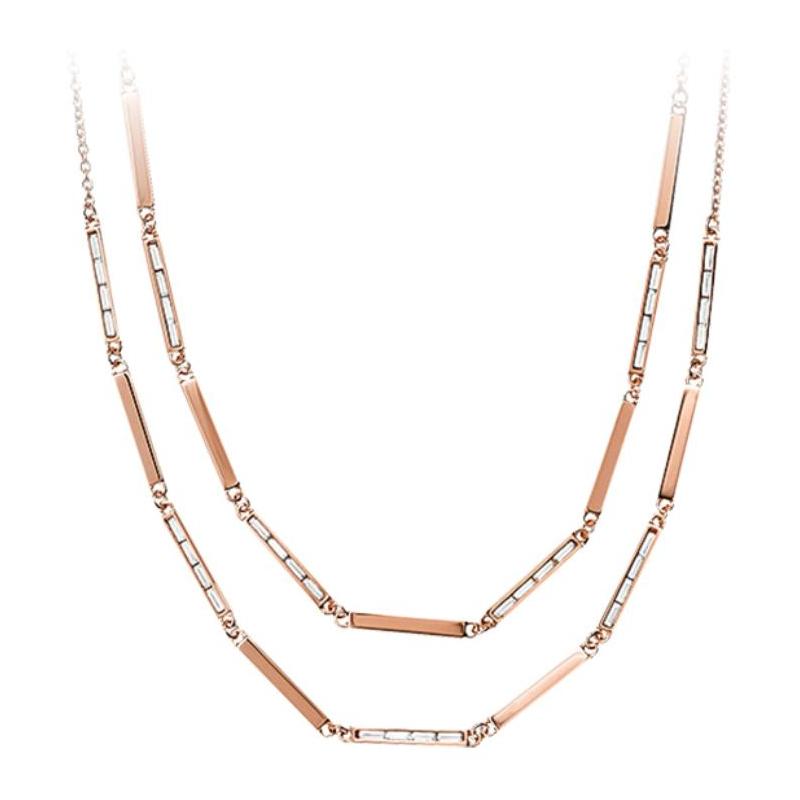 Emporio Armani Double Layer Design - Necklace Women's Rose Gold EG3451221