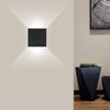 LED Wall Light 7W Indoor   Lamp Bedroom Hallway Porch Balcony Decoration 100265V(Black ShellWhite Light )