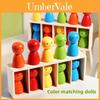 Holzbausteine für Kinder zum Farbzuordnen mit stapelbarem Design für die kognitive Entwicklung von Kleinkindern