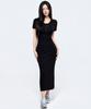 Pijikeolgameoncheu P5087 Short Sleeve Slim Cutout Dress [4 Colors]