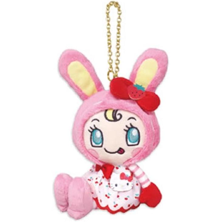 Naitou Design Mezzo Piano x Hello Kitty Mascot Berrier-chan Sitting height approx. 24cm Recommended for ages 6 and up