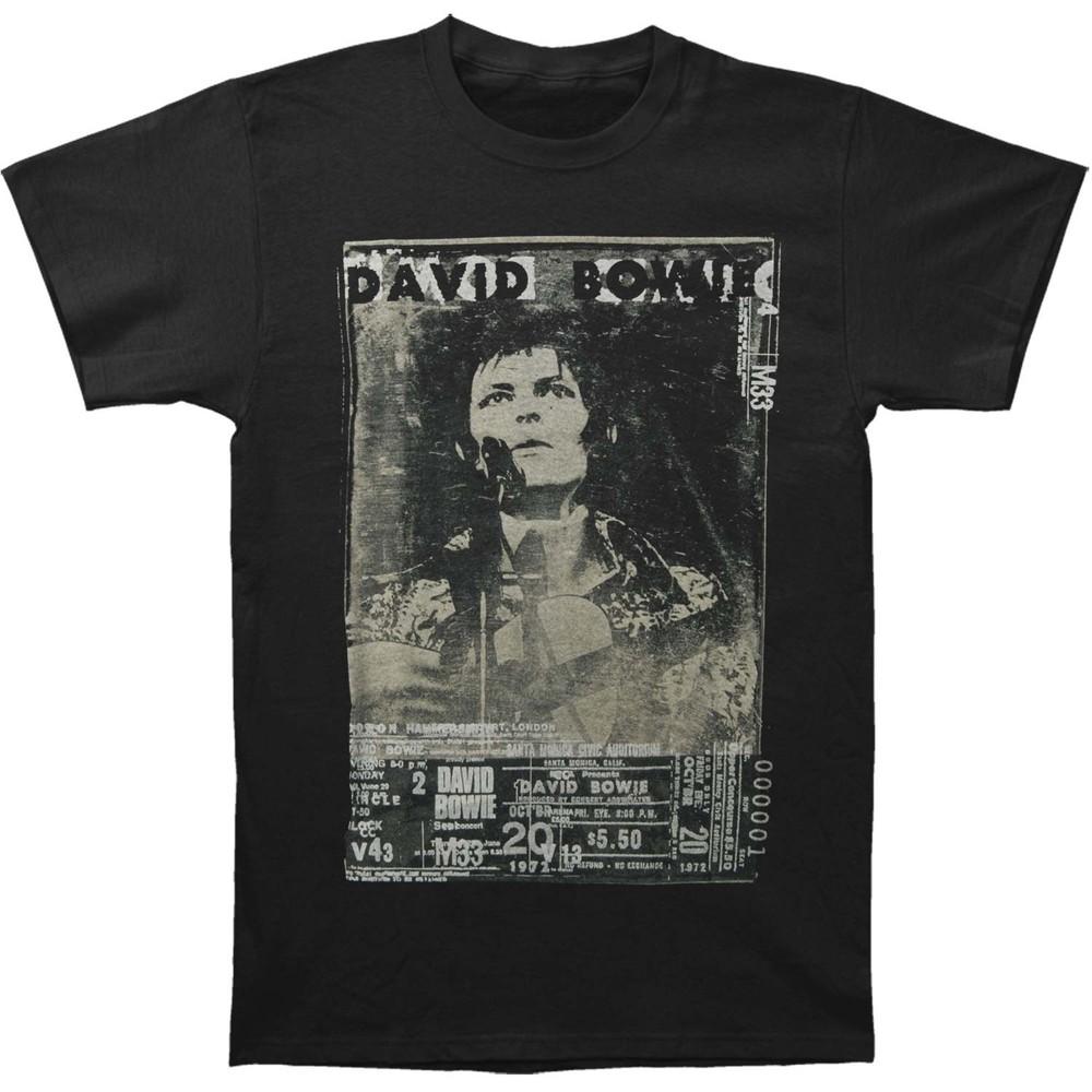 David Bowie Ziggy T-shirt Large Black Unisex T-Shirt XXXL