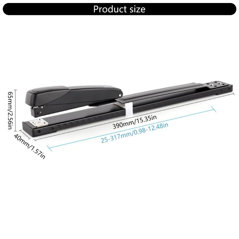 2-20 Sheets Long Sleeve Stapler Office Stapler Long Reach Stapler Desk Stapler Multifunctional Paper Stapler