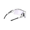 RUDYPROJECT TRALYX SLIM Sports White Photochromic Laser Lens 128mm + Sunglasses, Gloss/impX2 Purple, SP787569-0000, Width