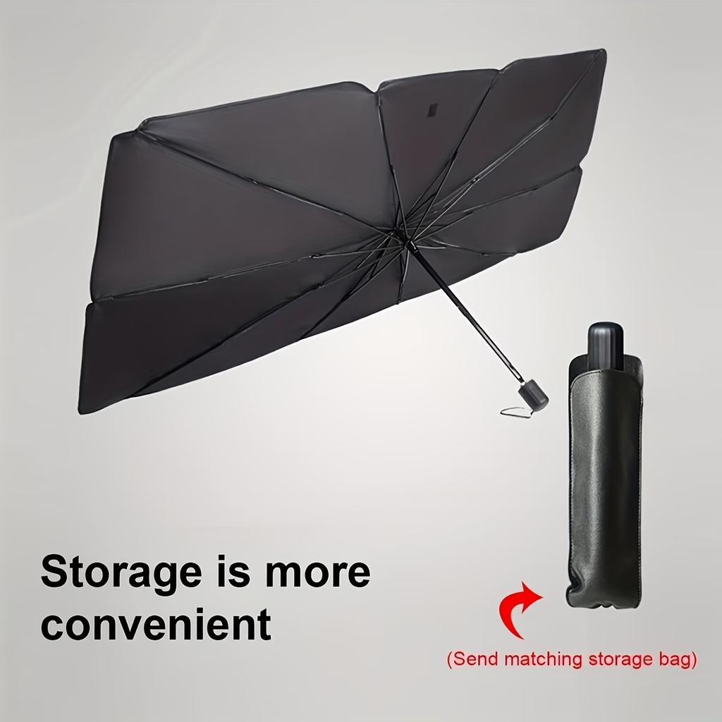 Car Windshield Sunshade - Front Windshield Heat Insulation & UV Protection, Roll-Up Design for Easy Storage - for All Car