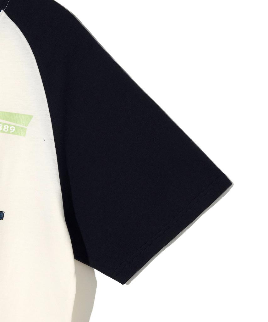 LEE Kansas Raglan Short Sleeve T-Shirt Navy