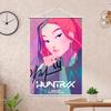 Hunter Girls K-Pop Demon Hunters Hanging Scroll (60x90 CM) Wall Art