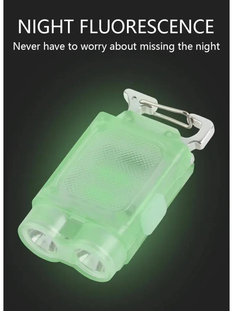 Keychain LED Light Magnetic Flashlight Multi-Function Charging Mini Portable Light Maintenance Portable Ultra-Bright Work Light