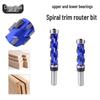 1/2" Shank Up/Down Spiral Router Bit, Corn Milling Cutter, Woodworking Trimming & Mortising Tool