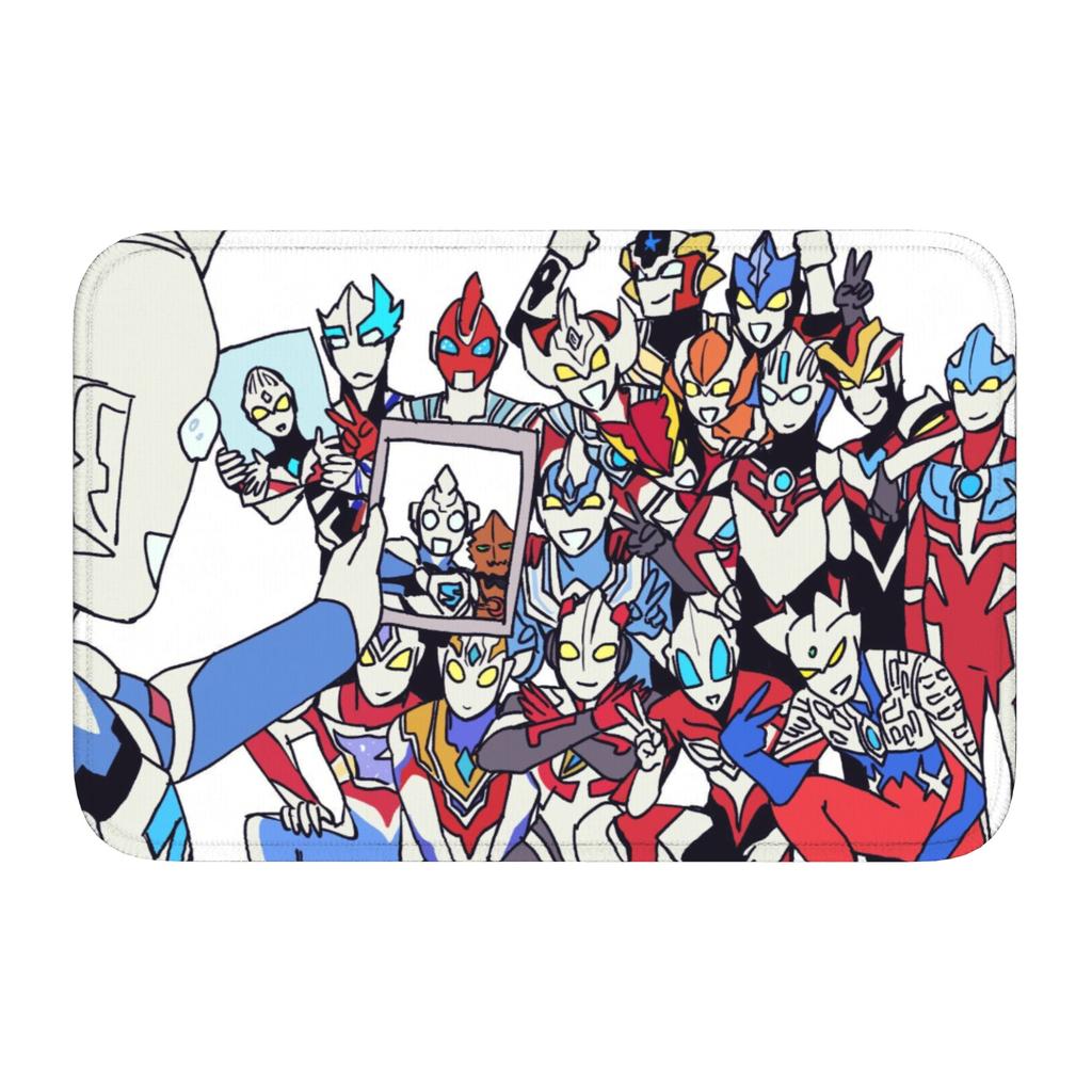 Ultramanes Anime Doormat Anti-Slip Bath Kitchen Welcome Mat Living Room Door Floor Entrance Carpet Rug Footpad