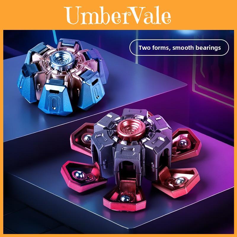 Unique Mechanical Transformation Finger Gyroscope With Techstyle Design For Anxiety Relief And Play