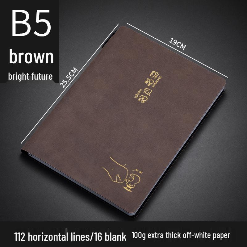 Customizable Sheepskin Notebook with Pen & Free Engraving - Company Logo 2025 Diary, A6/A5/B