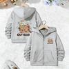 Sweatshirts Funny Stylish Casual Hoodie Jacket for Boys Girls Zipper Spring Autumn Trendy Animal Cartoon Zip Up