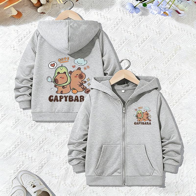 Sweatshirts Funny Stylish Casual Hoodie Jacket for Boys Girls Zipper Spring Autumn Trendy Animal Cartoon Zip Up