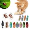 Komik Elektrikli Böcekler Kedi Nanesi Oyuncağı Otomatik Tünel Mini Robot Böcek Titreşimli Böcek Oyuncakları Kediler İçin Pille Çalışan Hamam Böceği Uğur Böceği