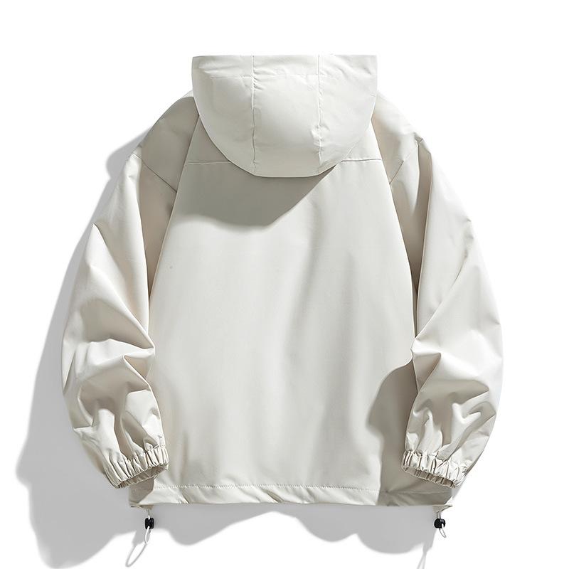 Spring and Autumn Charge Jacket Outdoor Sports Jacket Trendy Simple Loose Hooded