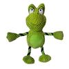Pet Toy Cartoon Duck Frog Design Dog Chew Toy with Sound Feature Bite-Resistant Tug-of-War Interactive Teeth Grinding Dog Toy