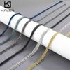 Stainless Steel Double Chain Men's Necklace Women Gold Color Special Keel Chain Necklace Hip Hop Colorful Charm Party Jewelry