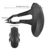 Motorcycle Rear Mudguard ABS Metal Black Tire Splash Guard Universal for 12‑18in Wheels Hub