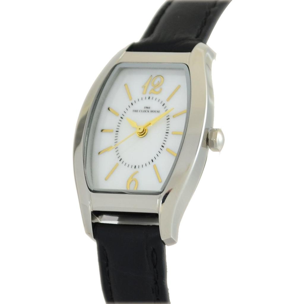 The Clock House LBF5003-WH1B Stilvolle Damen-Analog-Armbanduhr für Business und Formelle Anlässe, Wasserdicht, Weiß