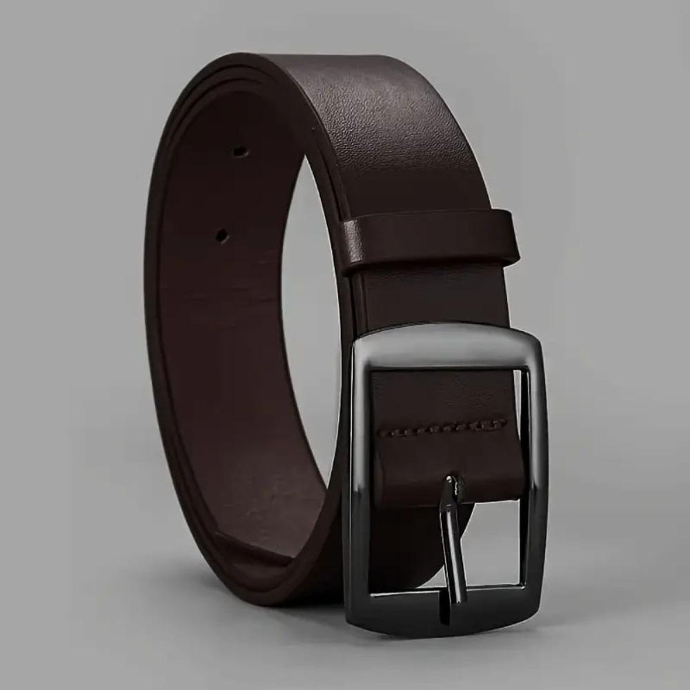 Casual Business Belt Luxury Metal Pin Buckle Belt Retro Waist Strap  For Man