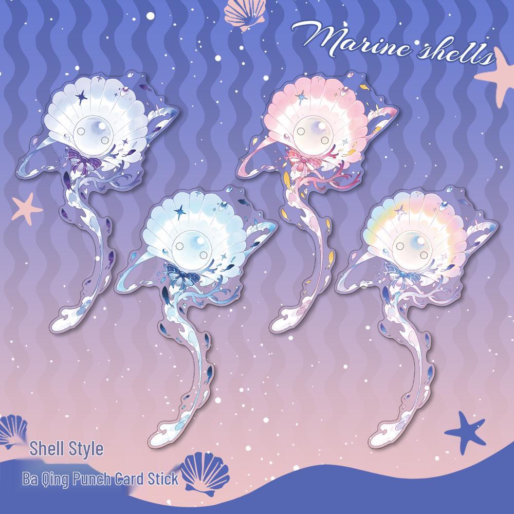 WoaMiao Fan-made Acrylic Shell Badge & Beauty Storage Stick GM-10-Blue
