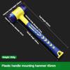 1 doppelseitiger Montagehammer, 25 mm bis 45 mm Gummihammer mit Gummigriff, abnehmbarer isolierter Montagehammer