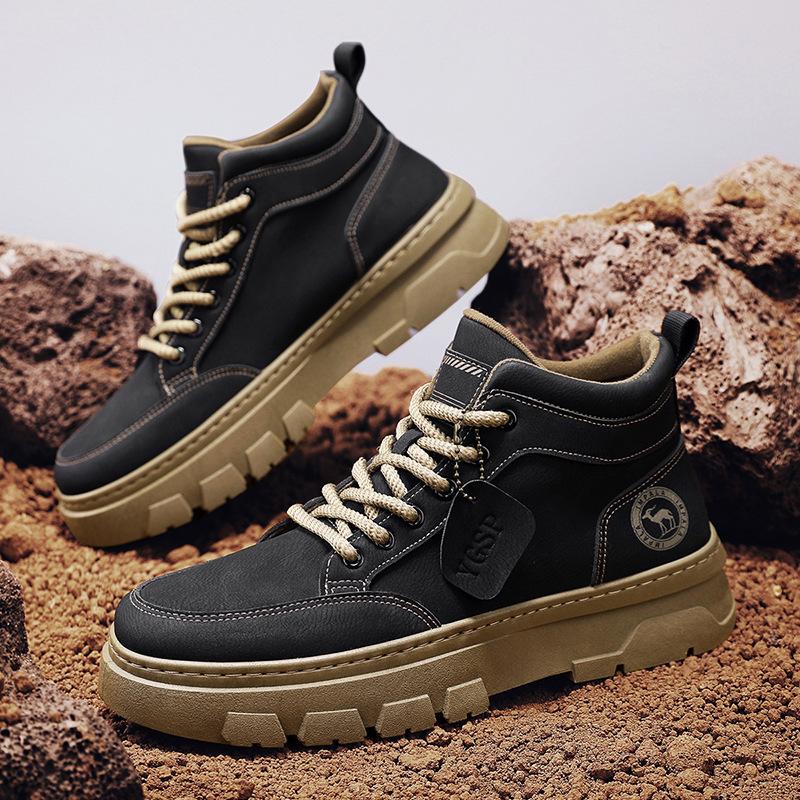 Autumn platform casual sports board shoes summer non-slip wear-resistant work insurance Martin boots