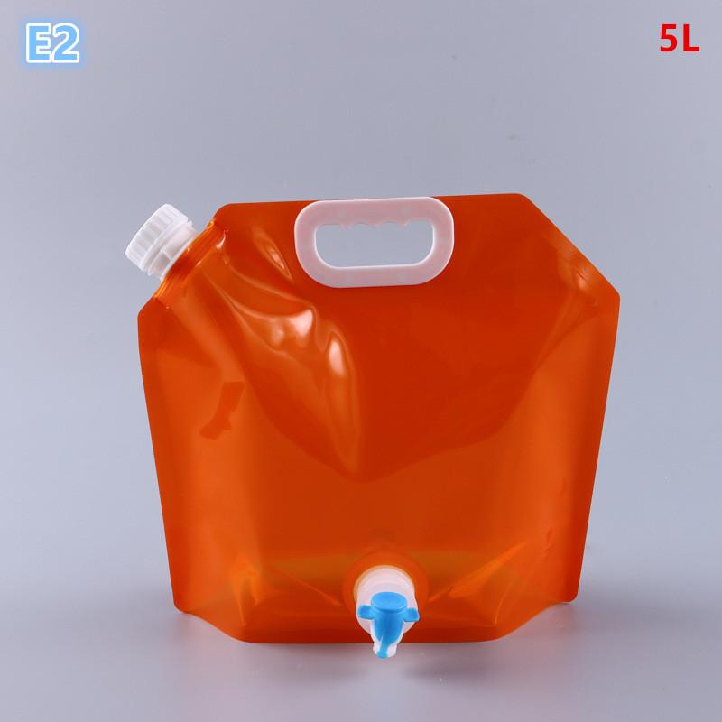 5L Folding Beer Bag Transparent Beer Packaging Suction Nozzle Bag Takeaway Beer Bag Hand-Held Valve Mouth Water Storage Bag