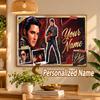 Custom Name Elvis Presley 5D Diamond Painting Personalized Full Drill Diamond Art Kit Gift