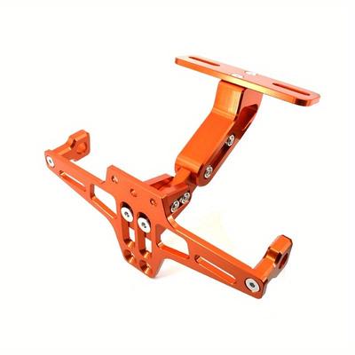 Universal CNC Aluminum Motorcycle Rear License Plate Mount Holder with LED Light