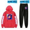 Merchandising Anime Aphmau Stampe Felpe Set Uomo Donna Tute Set Felpa Casual + Pantaloni Set 2pz Streetwear Felpe Oversize