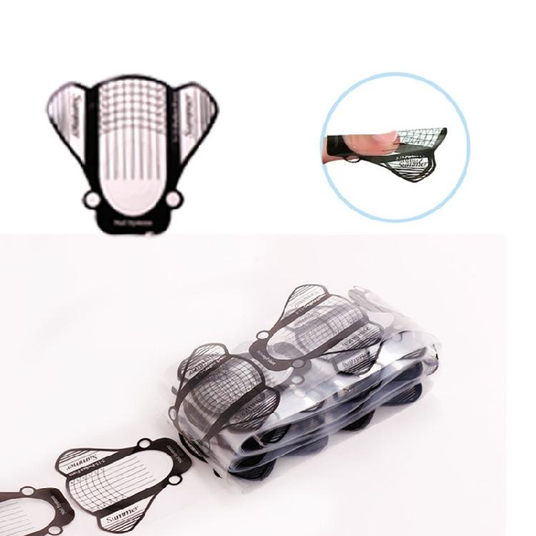 100 Pieces Nail Sculpting Forms With Strong Adhesive Nail Extension Accessory For Seamless Application At Home Or Salon