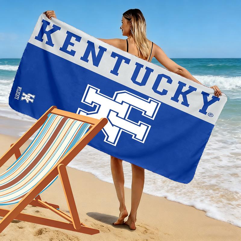 Kentucky Wildcats Druck Strandtuch, Großes Weiches Schnelltrocknendes Handtuch für Strand Camping Schwimmen