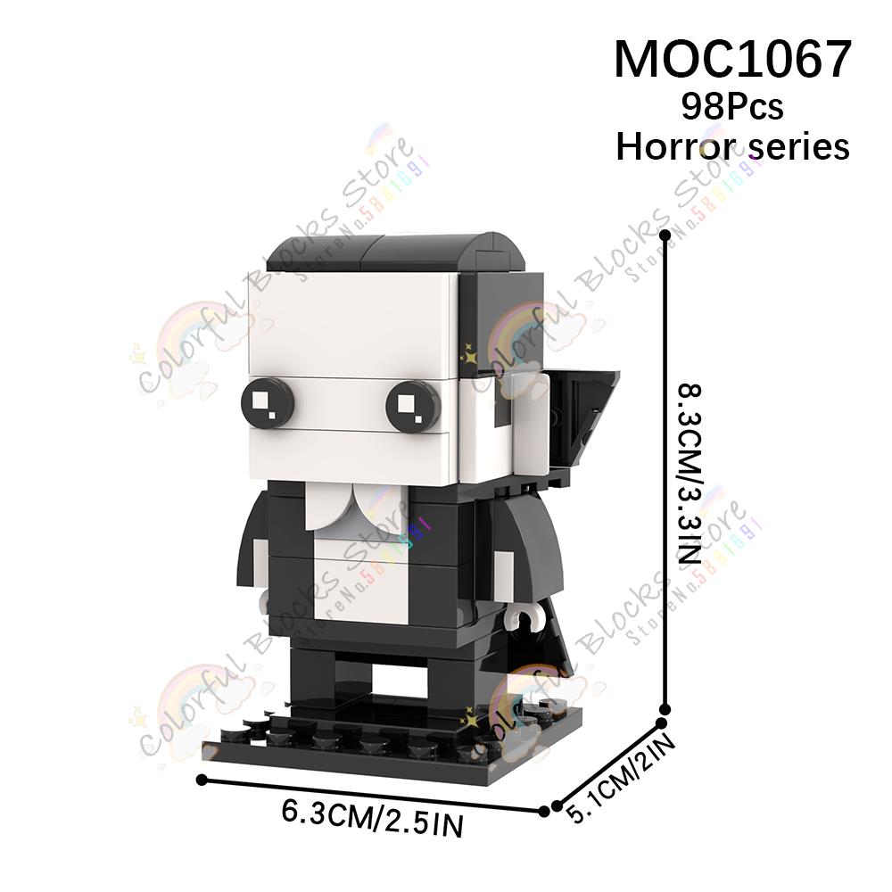 

Horror Series Characters MOC Building Blocks Creative Movie Cartoon Mythic Action Figure Model DIY Assembly Bricks Toys For Kids