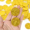 30Pcs Plastic Pirate Coins Pirate Treasure Hunt Coins Halloween Favor Party Supplies Juegos Divertidos Para Fiestas