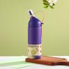 Large-capacity 304 stainless steel insulated cup, outdoor hiking portable cup with straw, sports water bottle