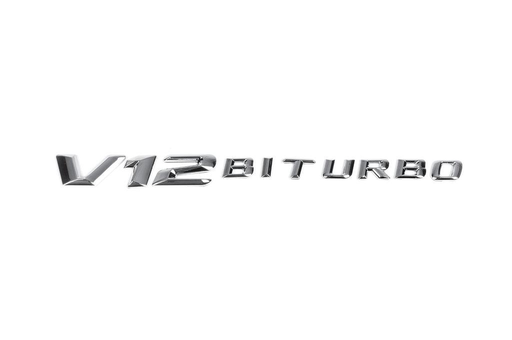 Lettering V12 Biturbo (chromium) for Mercedes S-class W222