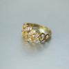 Newest  Iced Out Bling CZ Ring Female Gold Color Cubic Zirconia Hollow Geometry Rings For Women Party Jewelry Gift JZ202