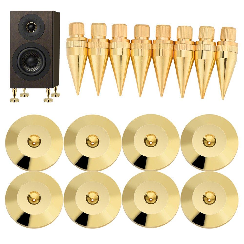 Audio Hroty 8 M6 x pro Reproduktorový Stojanový Podstavec Tlumení Vibrací Reproduktoru Části Izolátory, Pár, Měď, 36mm, Redukce, Izolace,