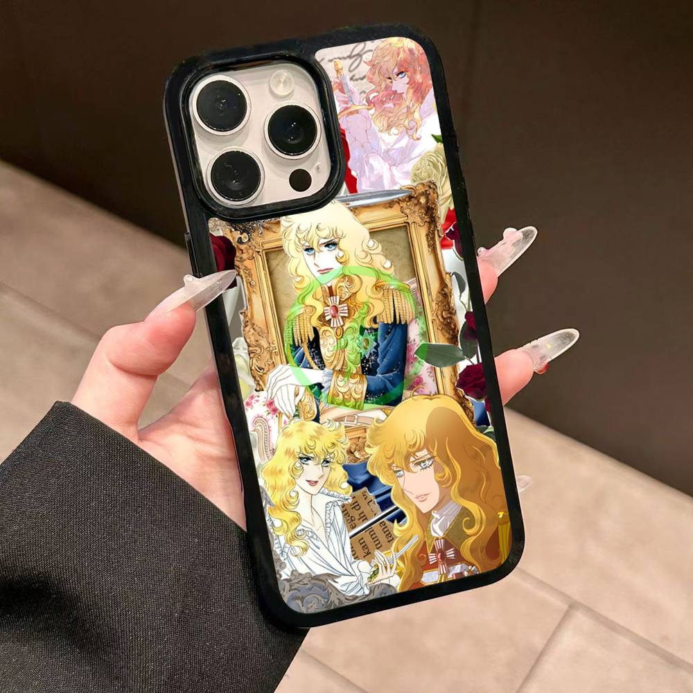 Rose Of V-Versailles Lady Oscar Für IPhone 17 Air 16 E 15 14 13 12 11 Pro Max Plus PC Stoßfeste TPU Hülle Für Magsafe Handyhülle