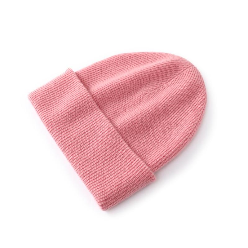 % Merino pure wool warm knitted hat men's and women's wool hat fashion cycling hat ear hat