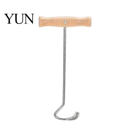 Non Slip Shoe Helper Boot Jack with Long Handle, Easy Removal Portable Shoehorn, Non-slip Grip Durable Metal Lifter Sturdy Iron Construction
