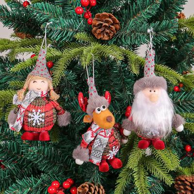 Noel Baba Geyik Ayakta Süs Noel Ağacı Kolyesi