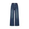 JUZUI Women's Plush-Lined Straight-Leg Jeans