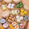 Simulations-Frühstück Kinder Rollenspiel Küchenspielzeug Miniatur gedämpfte Brötchen Knödel Chinesisches Essen Kinder Lernspielzeug
